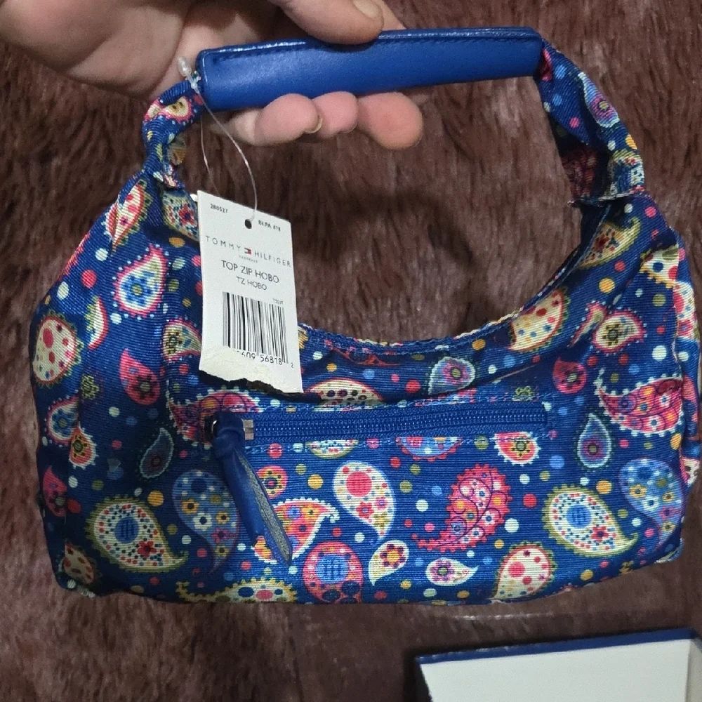 Tommy Hilfiger Multicolor Paisley Hobo Bag NWT